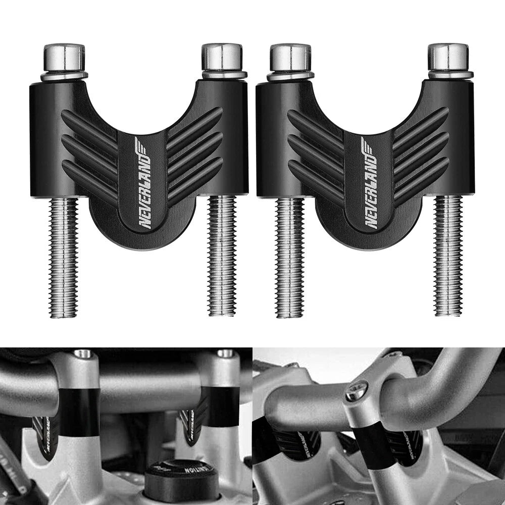 Motorcycle Handlebar Risers 28mm Mount Clamps for Pit Use