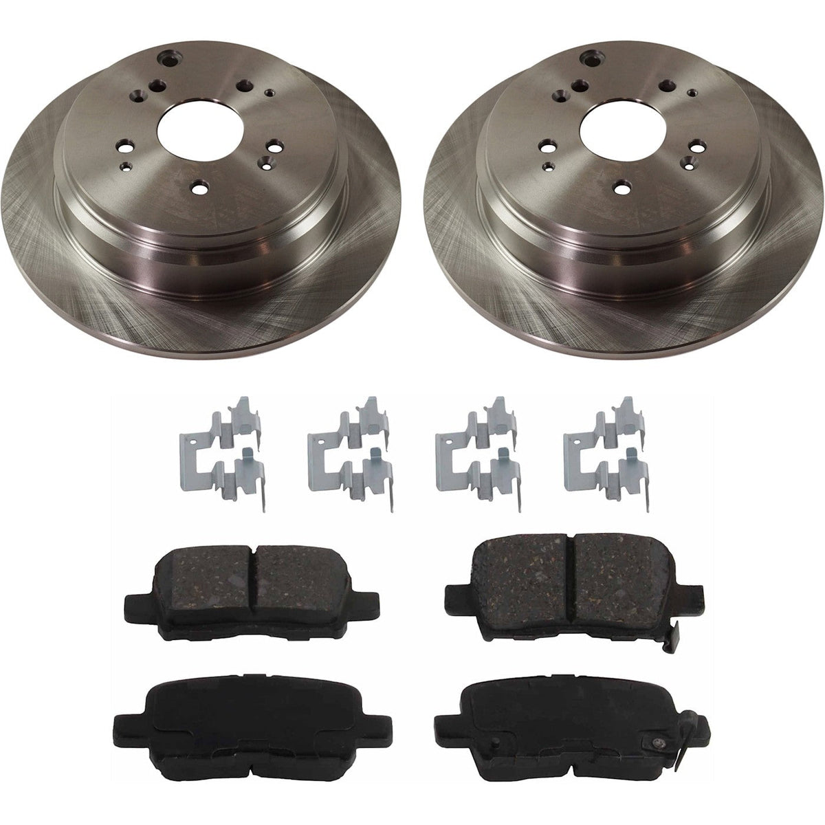 Brake Rotor and Pad Set for Rear FWD Honda Odyssey (2002-2004)