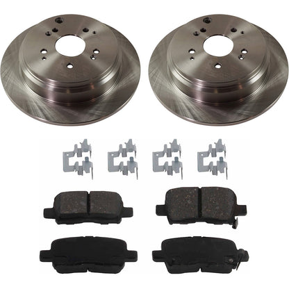 Brake Rotor and Pad Set for Rear FWD Honda Odyssey (2002-2004)