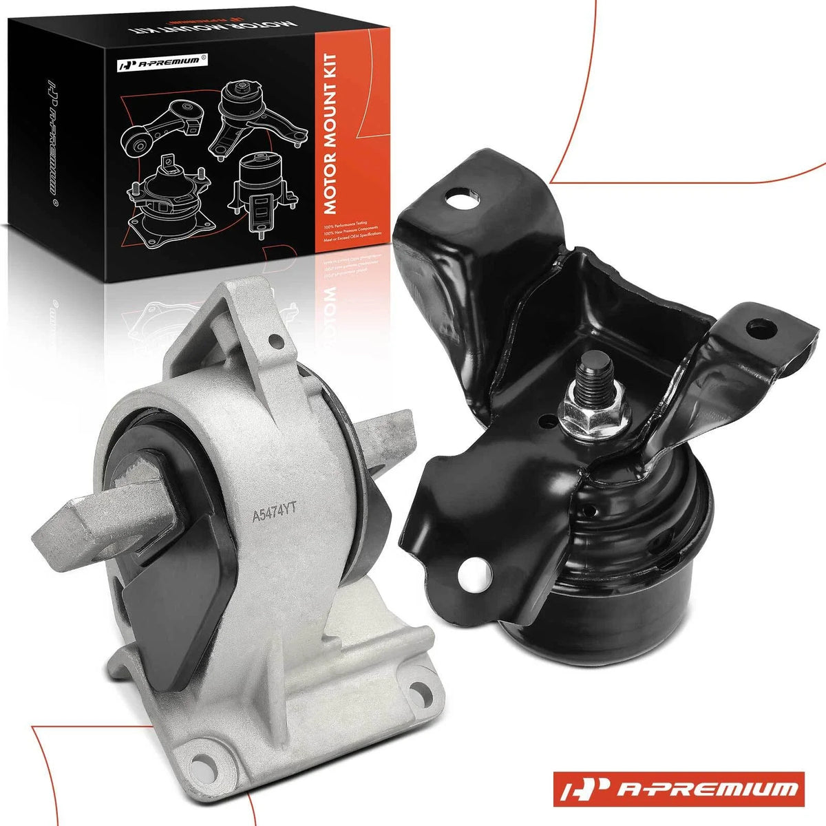 2X Front Engine Motor & Trans Mount for Ford Fusion Mercury (2006–2009)