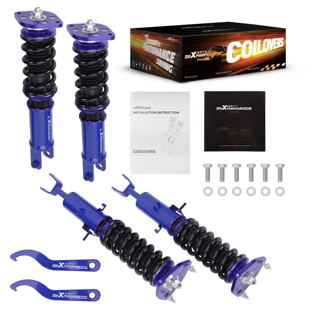 Adjustable Coilover Shocks for 350Z 2003-2008 & G35 2003-2007
