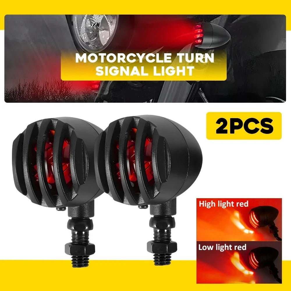 2X Mini LED Turn Signals for Motorcycle (Universal)