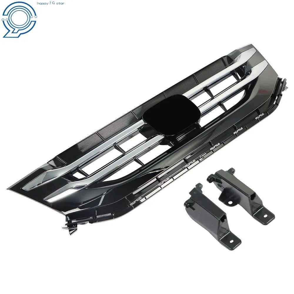 Upper Grille - Black Finish with Chrome Trim for Honda Odyssey 2014–2017
