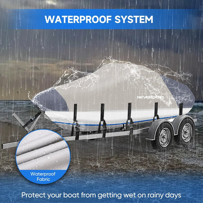 14ft to 16ft Waterproof Cover for V-Hull Speedboat