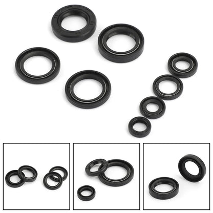 Complete Engine Oil Seal Set Kit x 8 for Yamaha DT 125 DT125 (1976–1981)