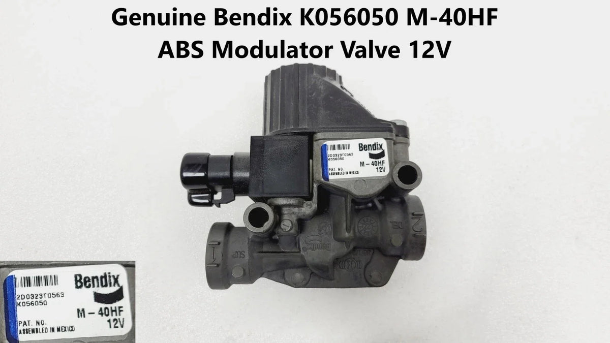 12V Bendix K056050 M-40HF ABS Modulator Valve Replacement