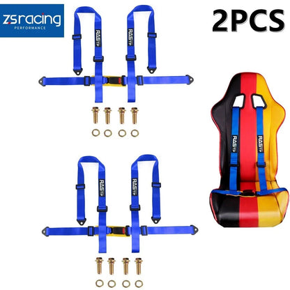 2" Adjustable 4-Point Racing Harness Shoulder Straps 2X Universal Fit