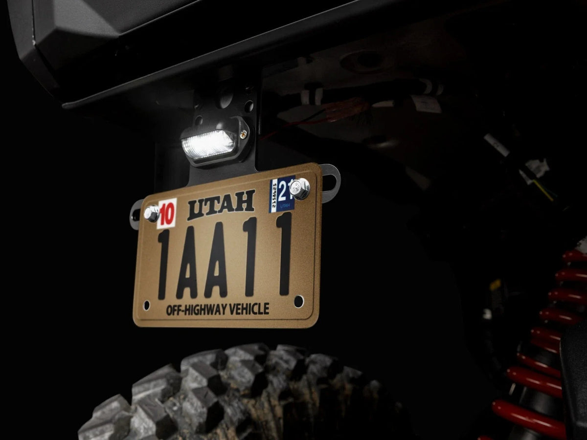 Lighted License Plate Holder for UTV ATV (Universal)