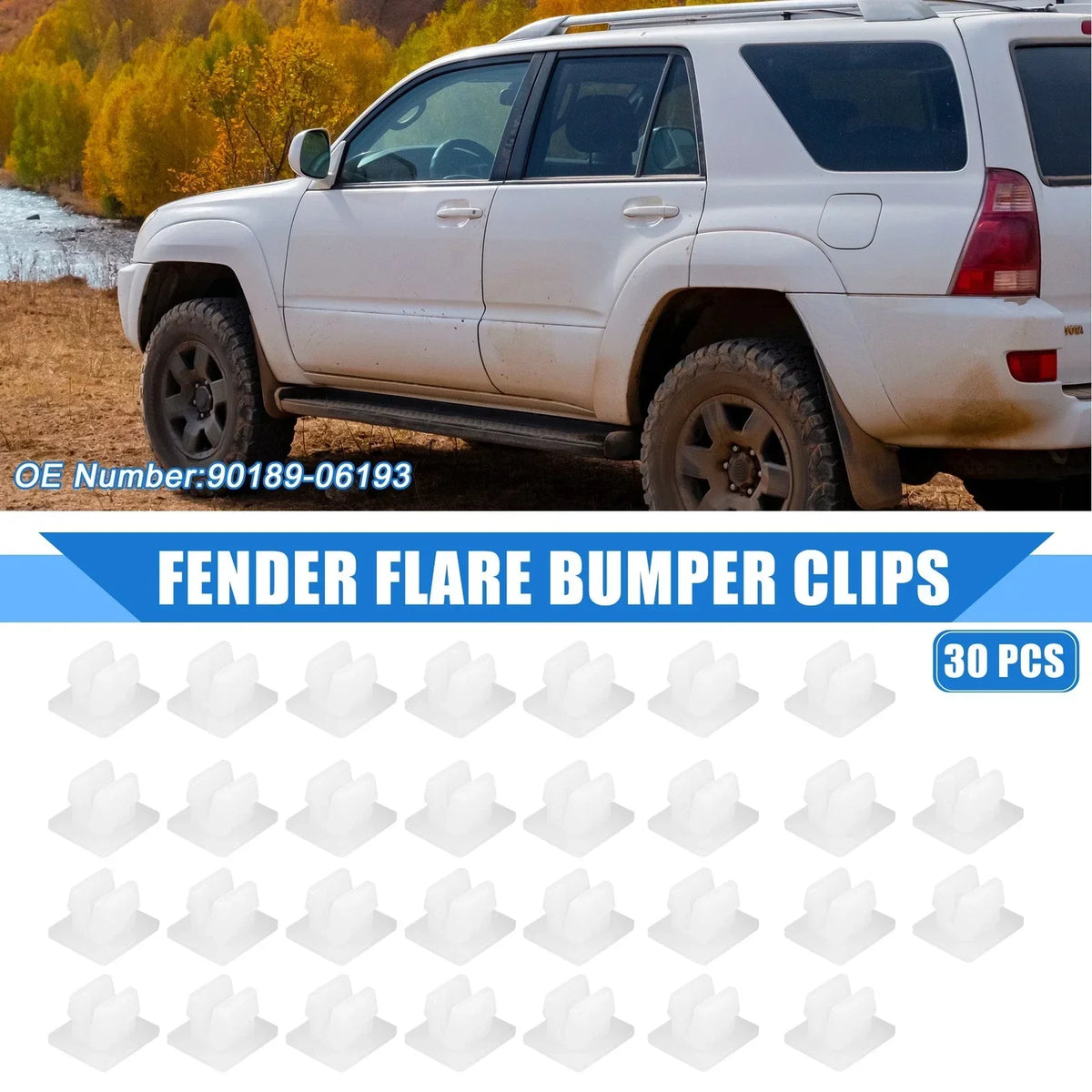 Front Bumper Support Splash Shield Clips (30 Pack) for Lexus RC300 2015-2020