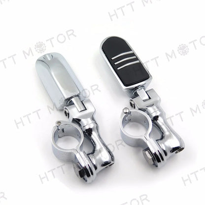 Chrome Adjustable Foot Pegs for Suzuki & Triumph Rocket 1.5