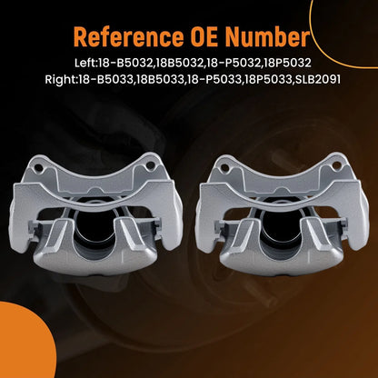 Front Brake Caliper Pair w/Bracket for Sebring, Dodge Avenger 07-14