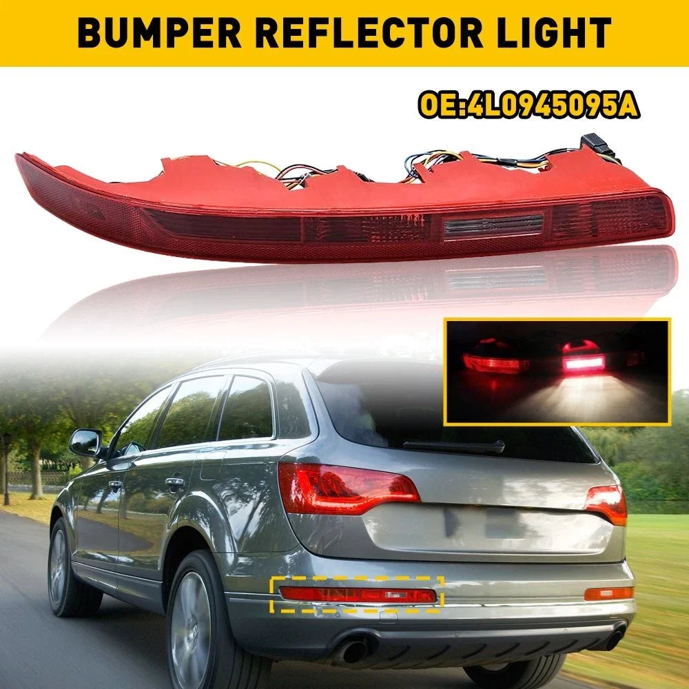 Rear Bumper Light Lower Reflector for Audi Q7 (2006–2015) Left Side