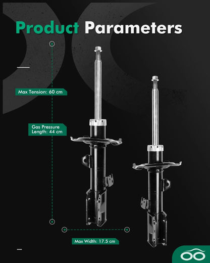Front Shock Struts Set for Scion tC 2.4L I4 (2005–2010)