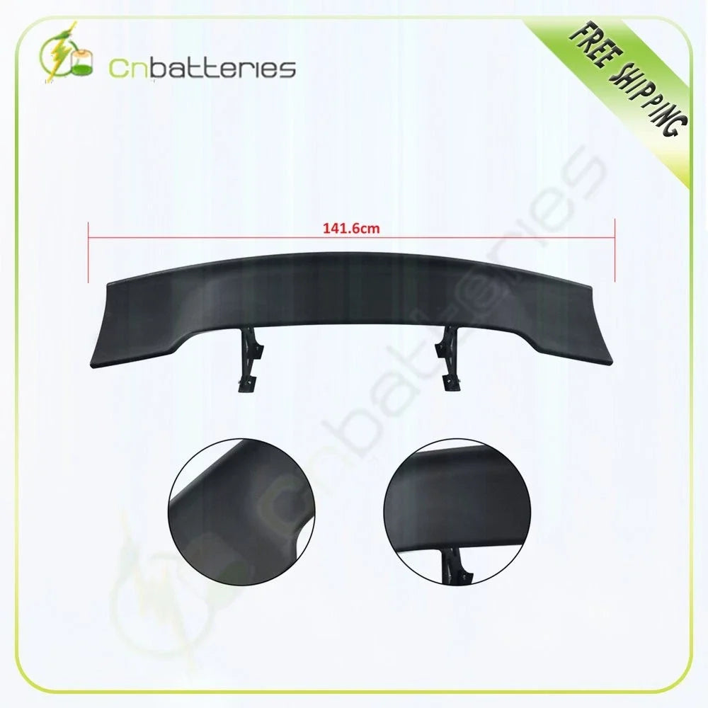 GT Style Universal Rear Trunk Spoiler - Adjustable, Unpainted