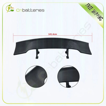 GT Style Universal Rear Trunk Spoiler - Adjustable, Unpainted