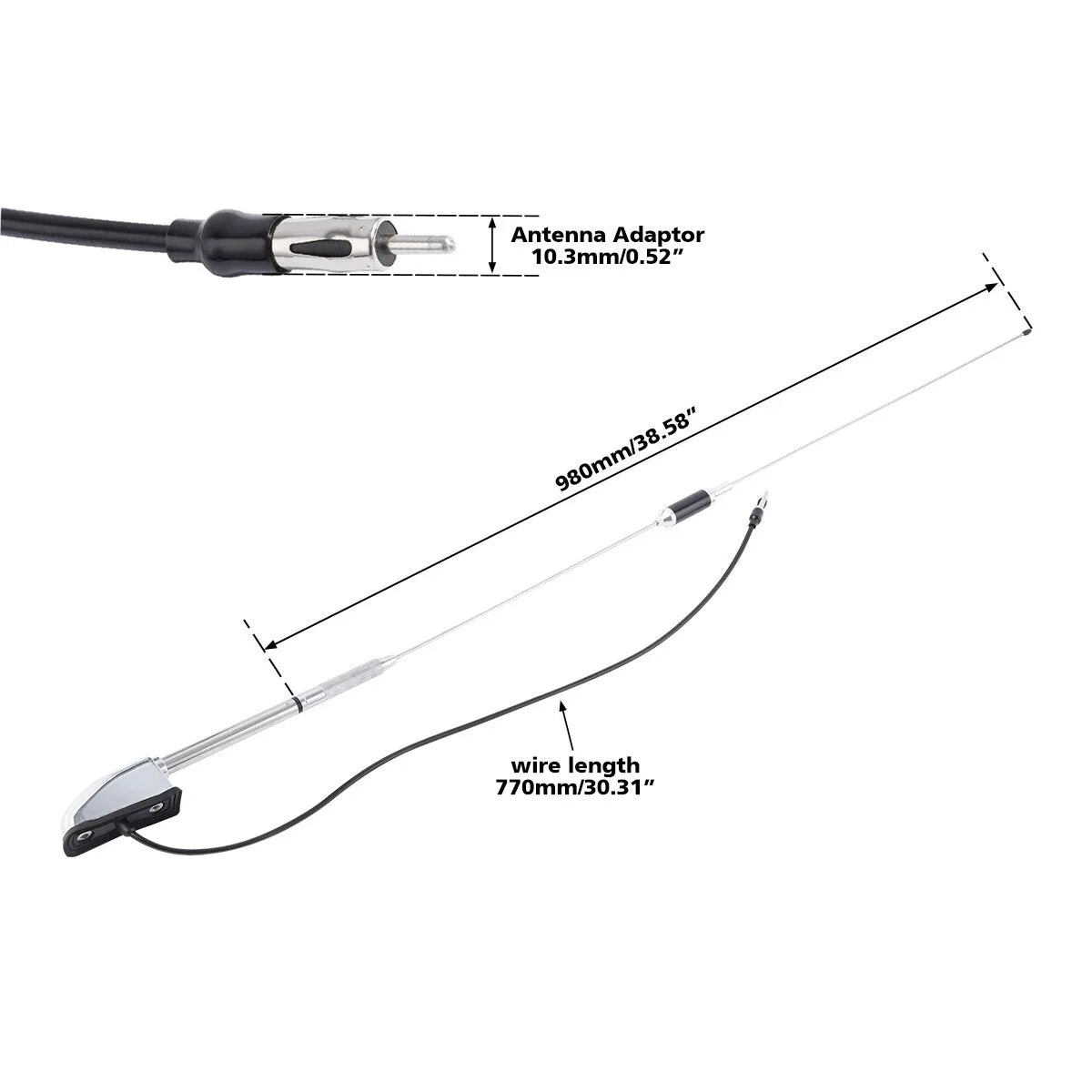 Antenna Kit for Honda Goldwing GL1800 GL1500 (2001–2017)