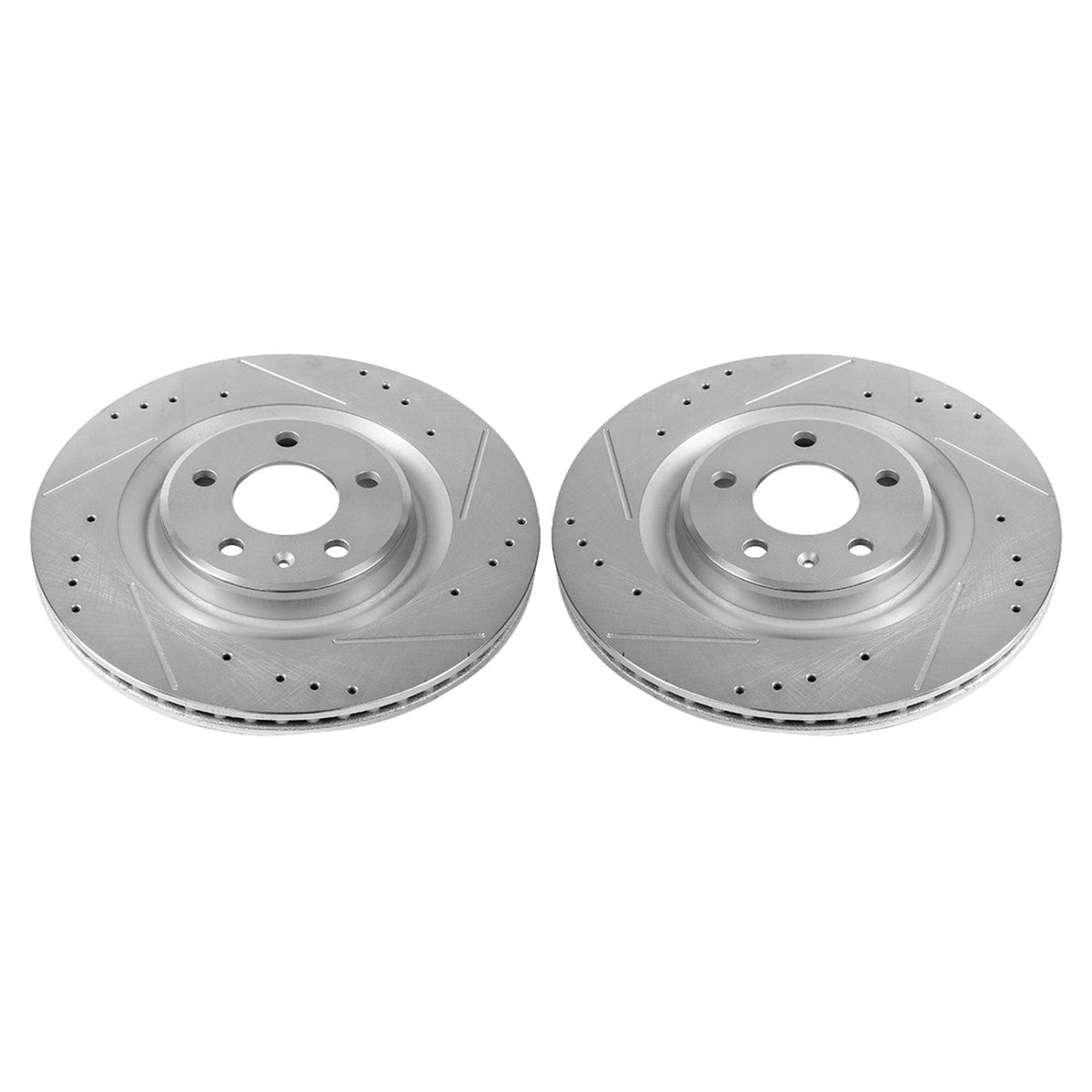 Brake Discs - Set of 2 for Audi A4 Quattro S4 A6 Q5 by Powerstop