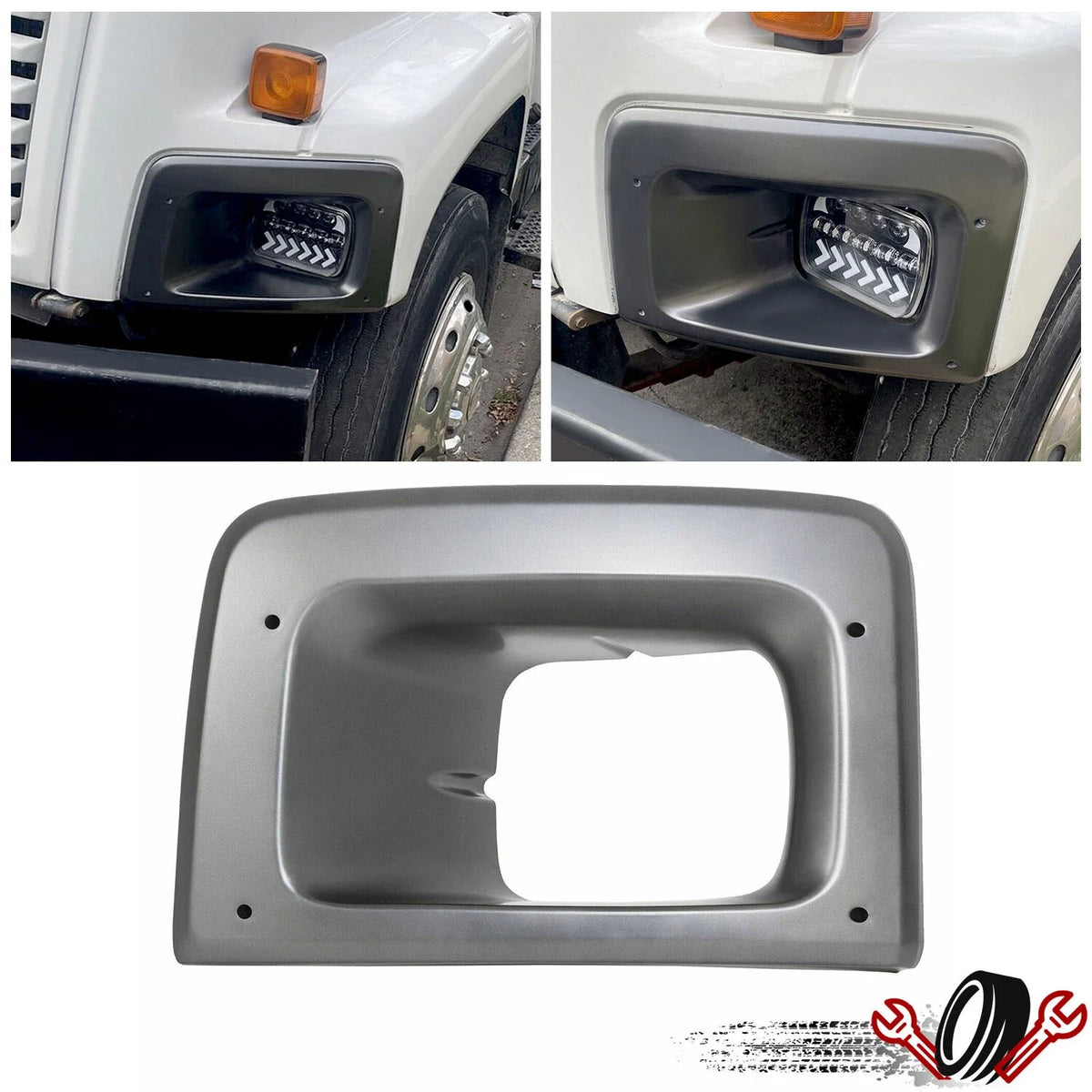 Driver Headlight Bezel Trim for C6500 C7500 C8500 (2003–2009)