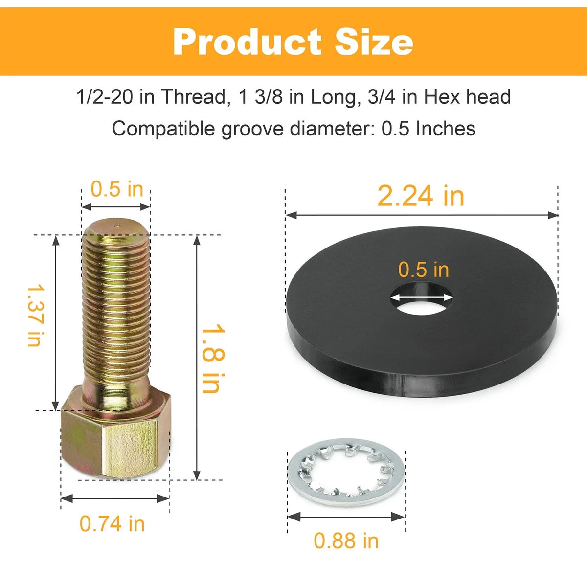 Balancer Bolt & Washer for Chevy Big Block Engine 84532