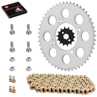 Chain & Sprocket Set 428VM-X X-Ring 118 Links for Honda CRF100F XR100R