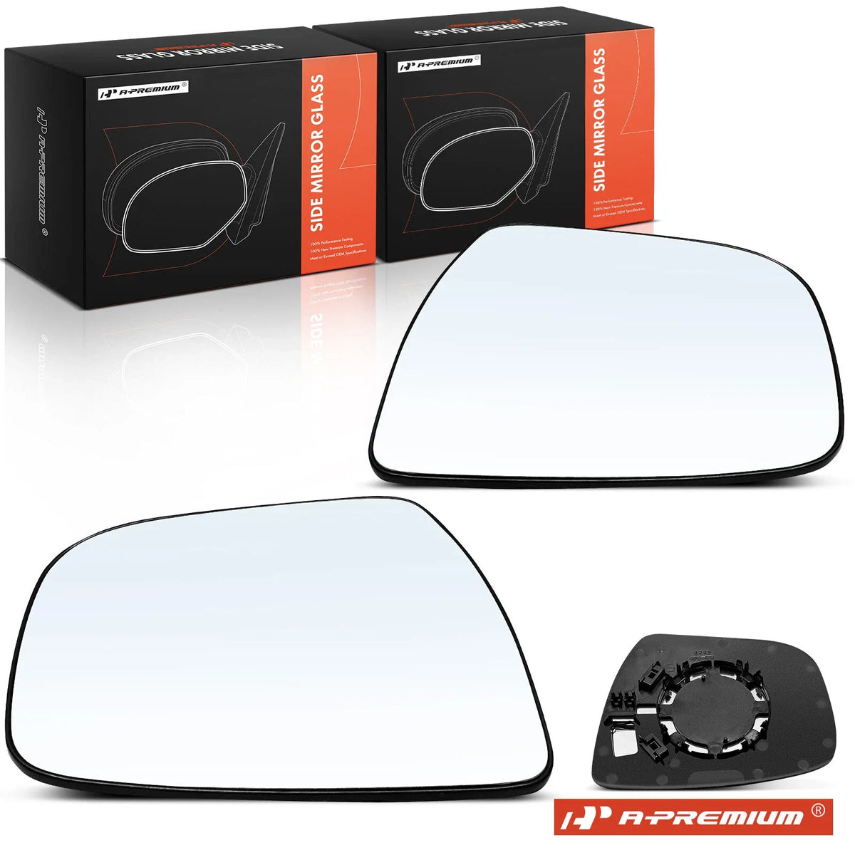 Manual Mirror Glass Pair for Nissan Rogue (2014–2019)
