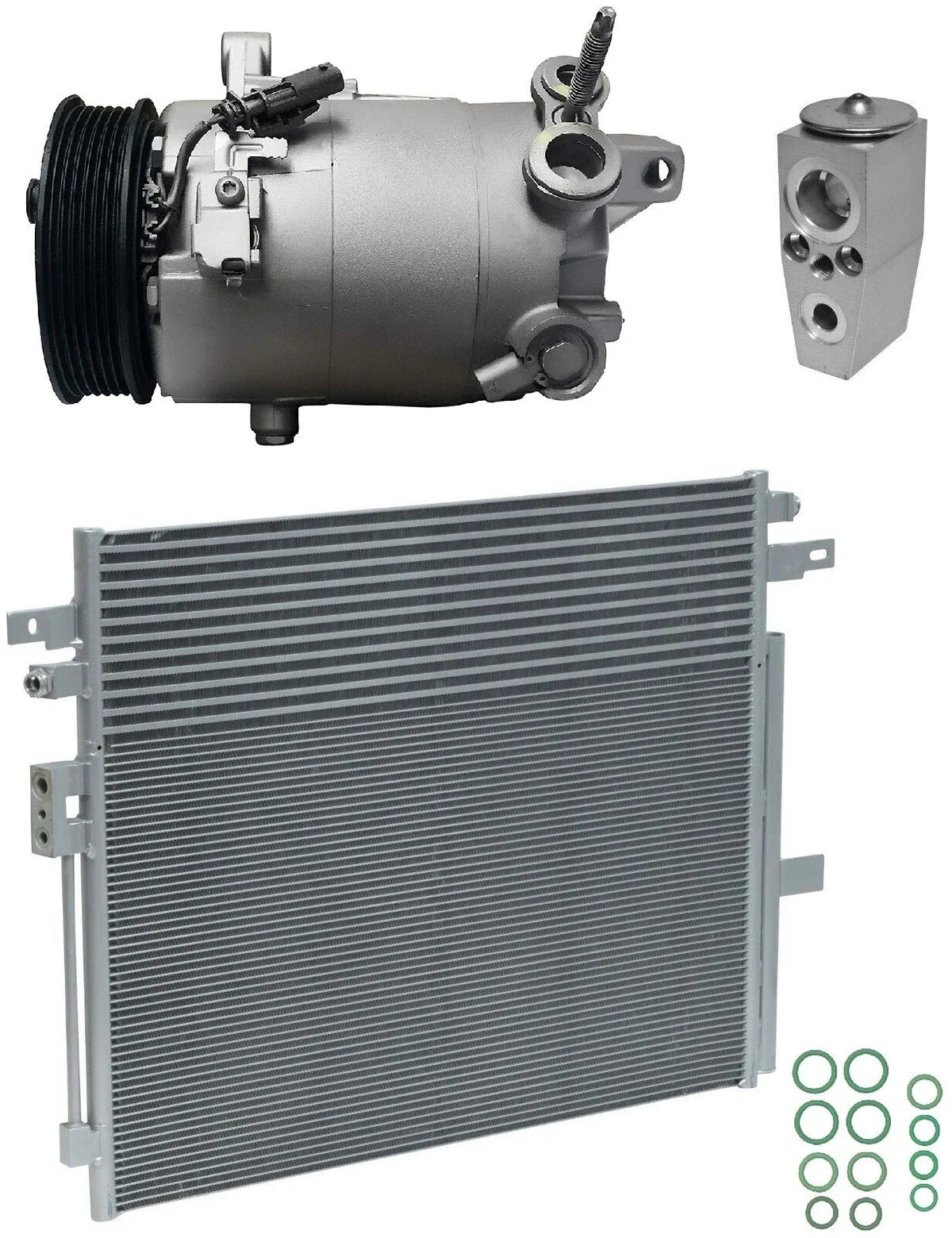 A/C Compressor Kit W/Condenser Replacement for GMC Canyon 3.6L (2016–2016)