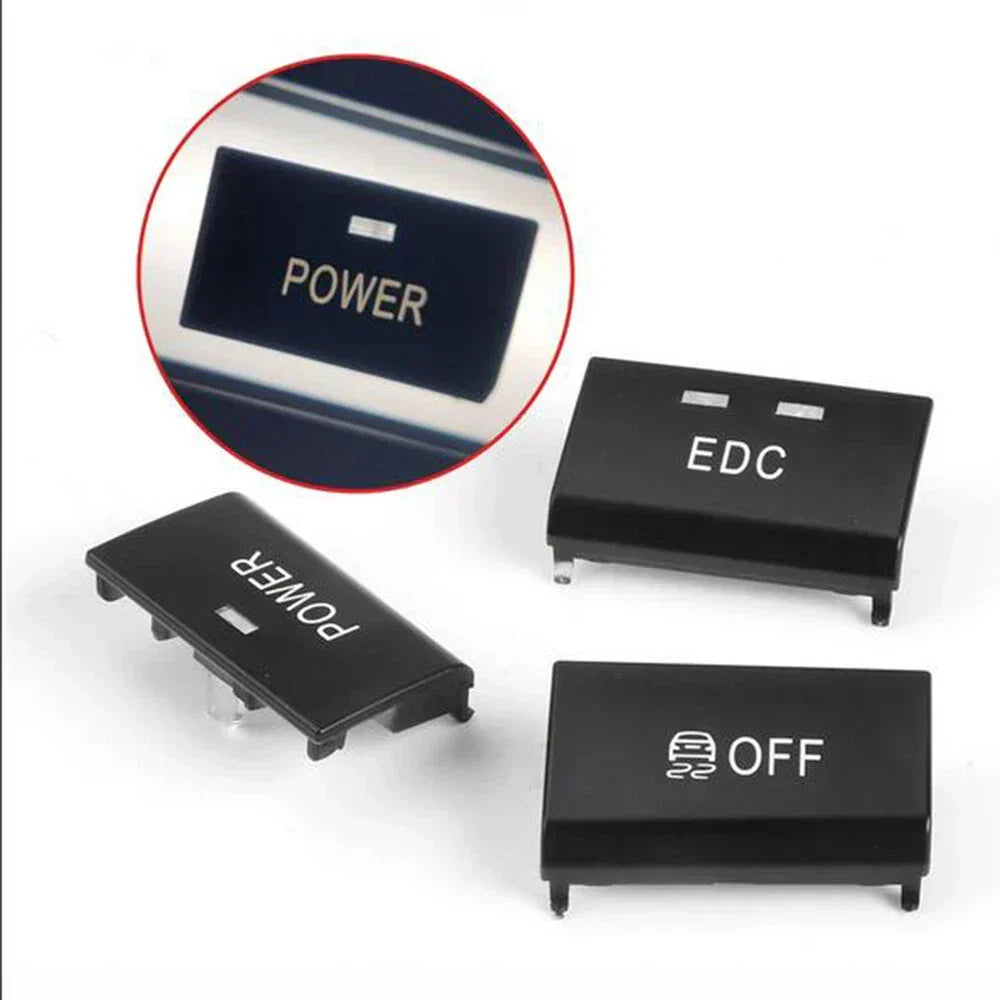 Set of 3 Button Caps for BMW M3 E90 E92 E93 (2005-2012)