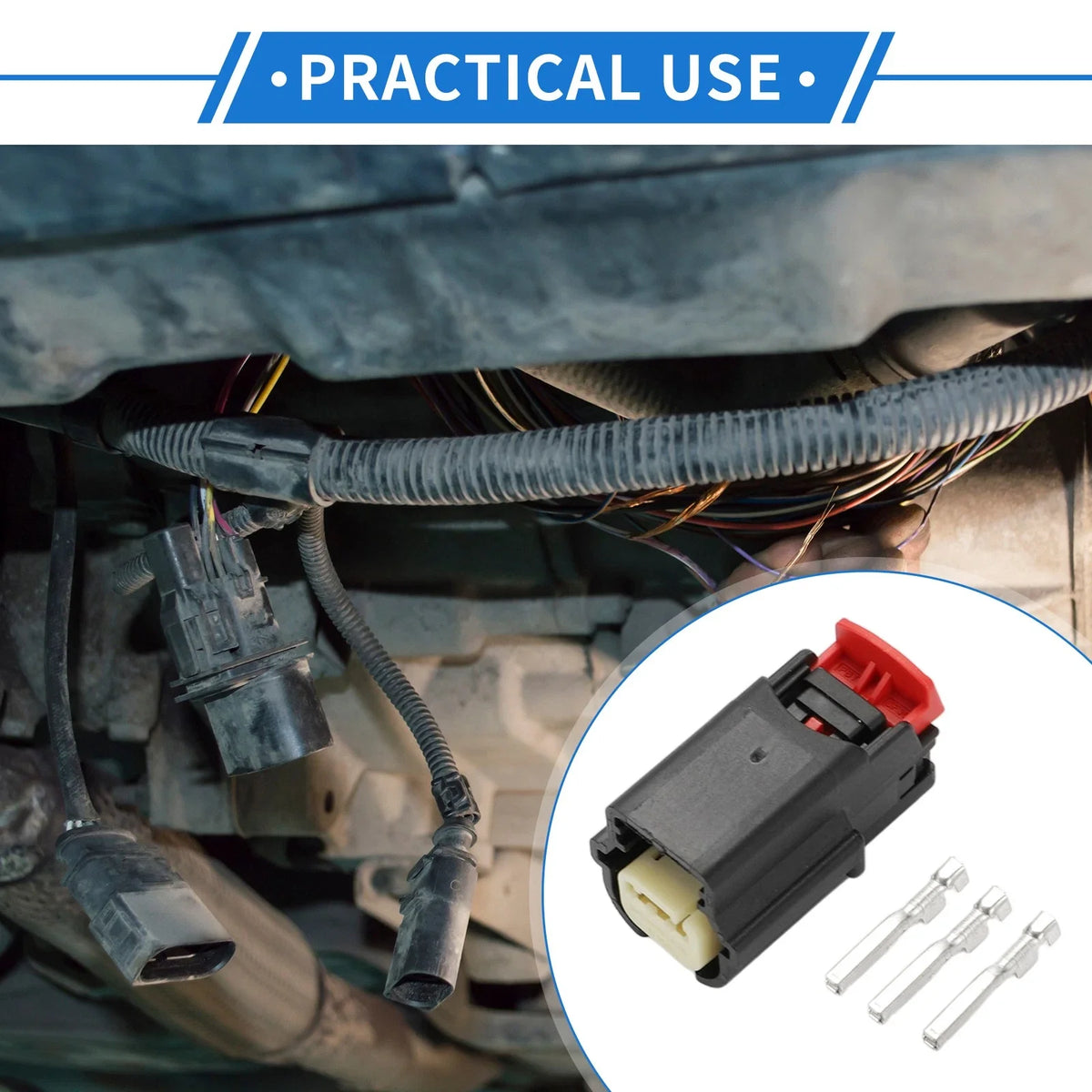 Set of 1 Parking Assist Sensor Connector Plug for Chevrolet, Dodge 
