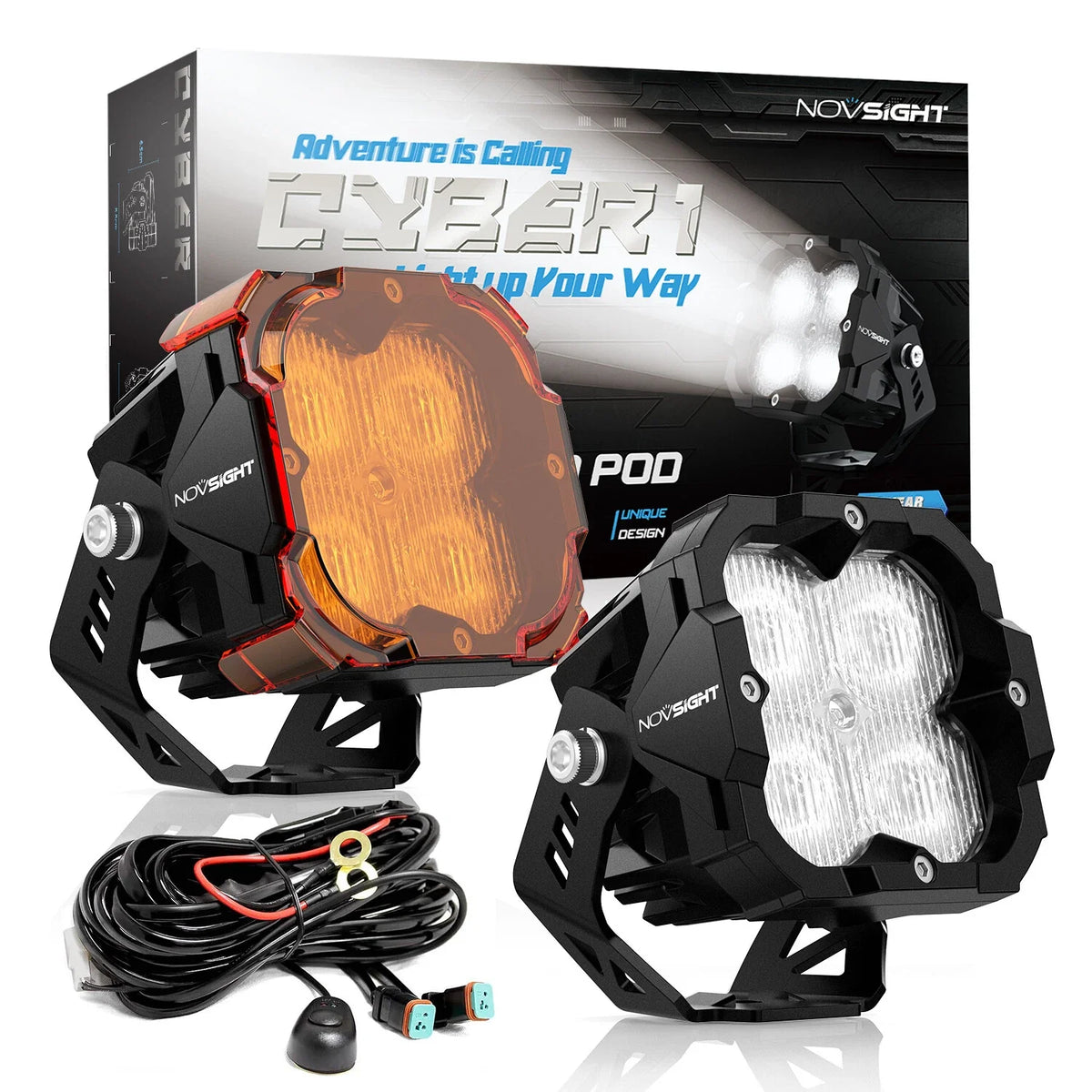 Off Road LED Light Pods 3" - Pair of 2
