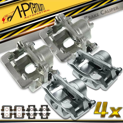 Set of 4 Brake Calipers with Bracket for Honda Pilot (2003–2008)