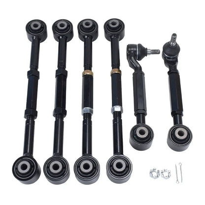 6x Adjustable Rear Upper & Lower Camber Arms for Honda Accord TSX (2003–2008)