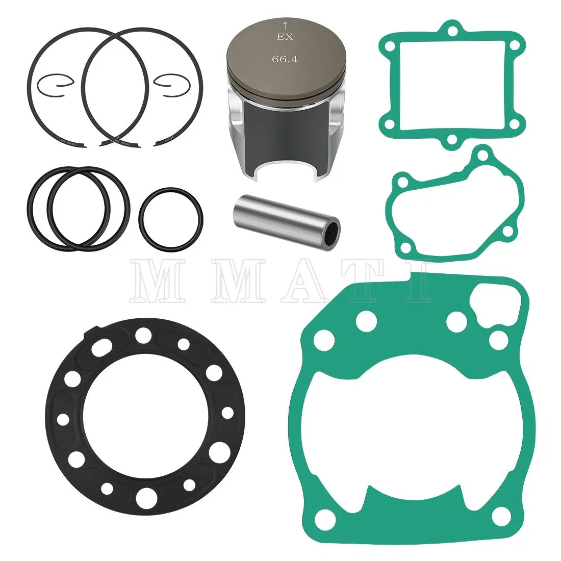 Top End Gasket Piston Rebuild Kit STD 66.4mm for Honda CR250R 1992-1996
