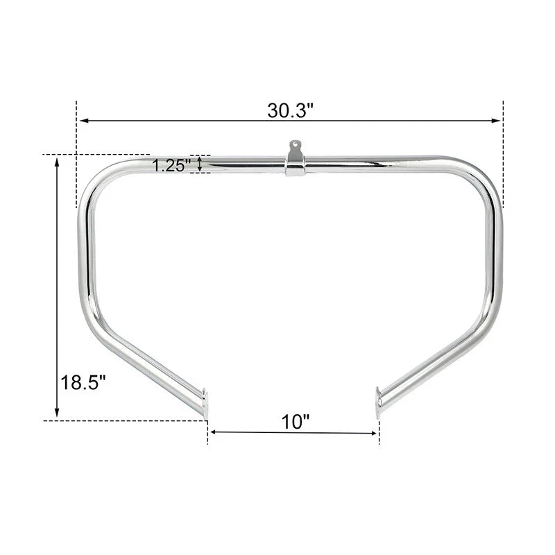 Footpeg Peg & Chrome Highway Engine Guard Bar for Harley Electra Glide 09-24