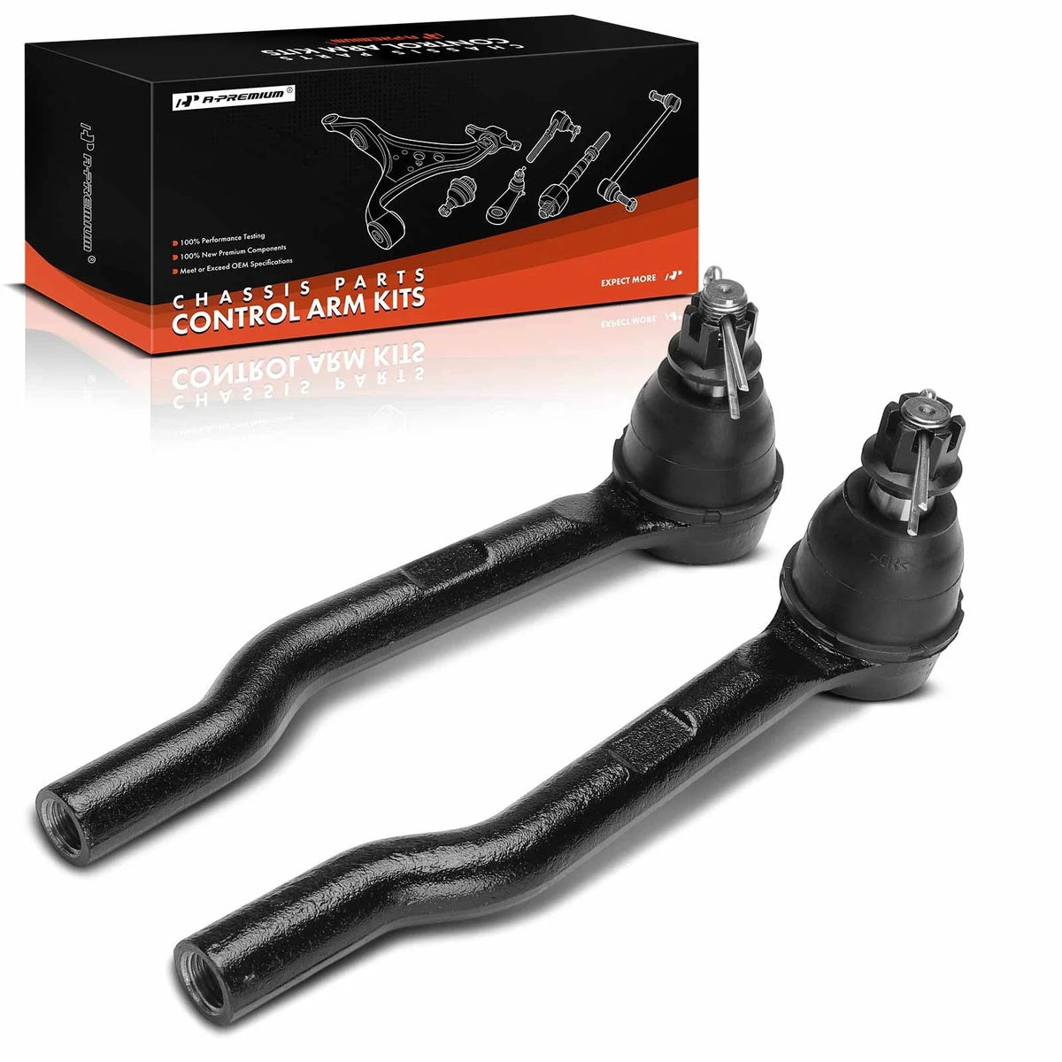 2X Front Outer Side Tie Rod End for Honda Odyssey (2018–2024)
