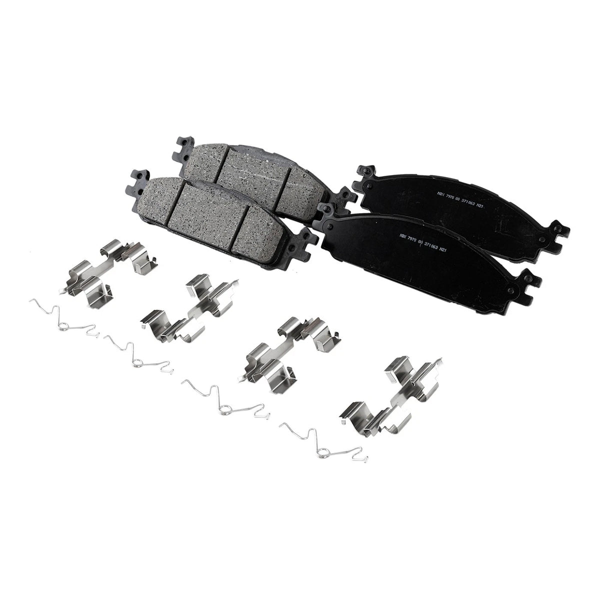 Set of 4 Front & Rear Brake Pads for Ford Explorer Lincoln MKT Flex (2013–2014)