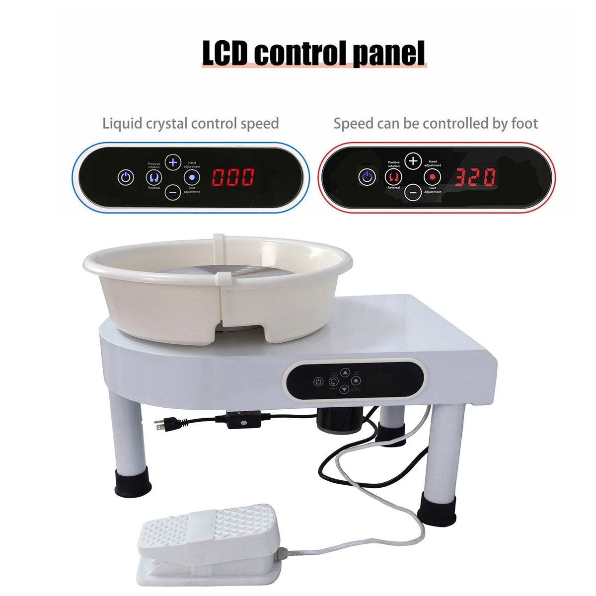Ceramic Forming Pottery Wheel 350W with LED Screen