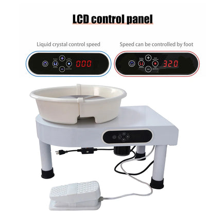 Ceramic Forming Pottery Wheel 350W with LED Screen