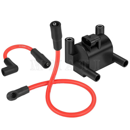 Ignition Coil with Spark Plug Wire Cap for Harley FXDL Dyna 2012-2017