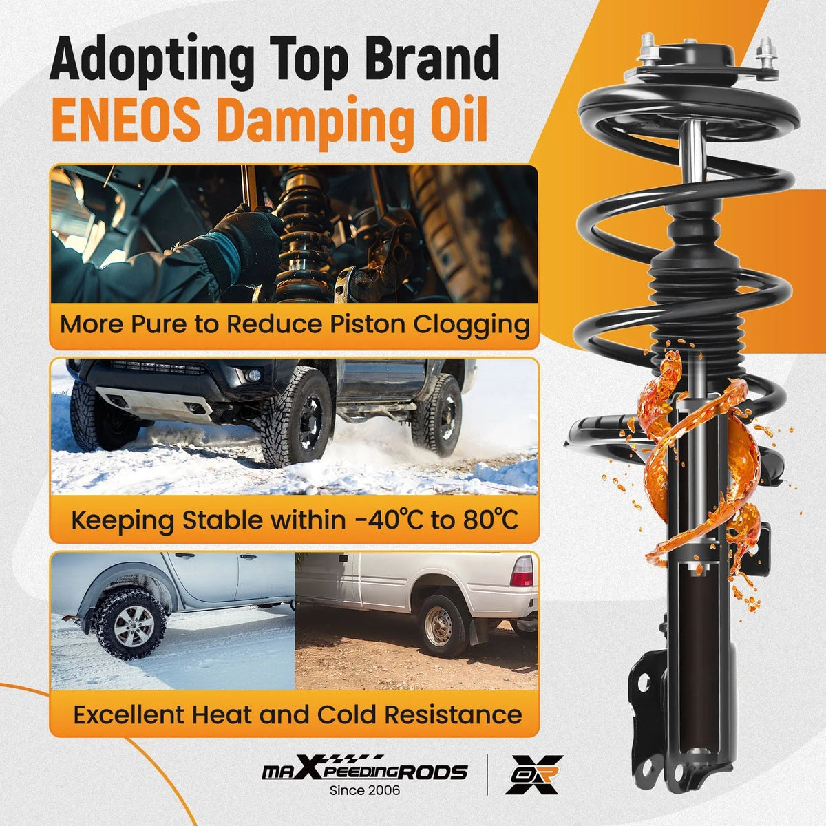 Complete Shocks Struts Coil Spring for Lancer Mitsubishi 2008-2017