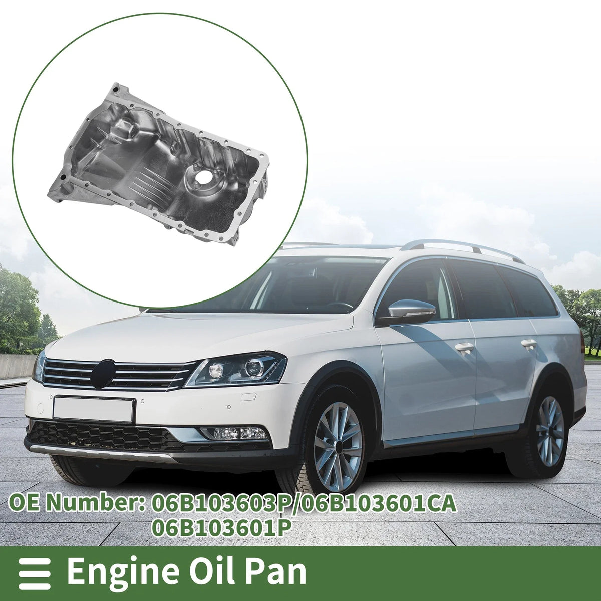 1 Pc Engine Oil Pan No.06B103603P for Volkswagen Passat 