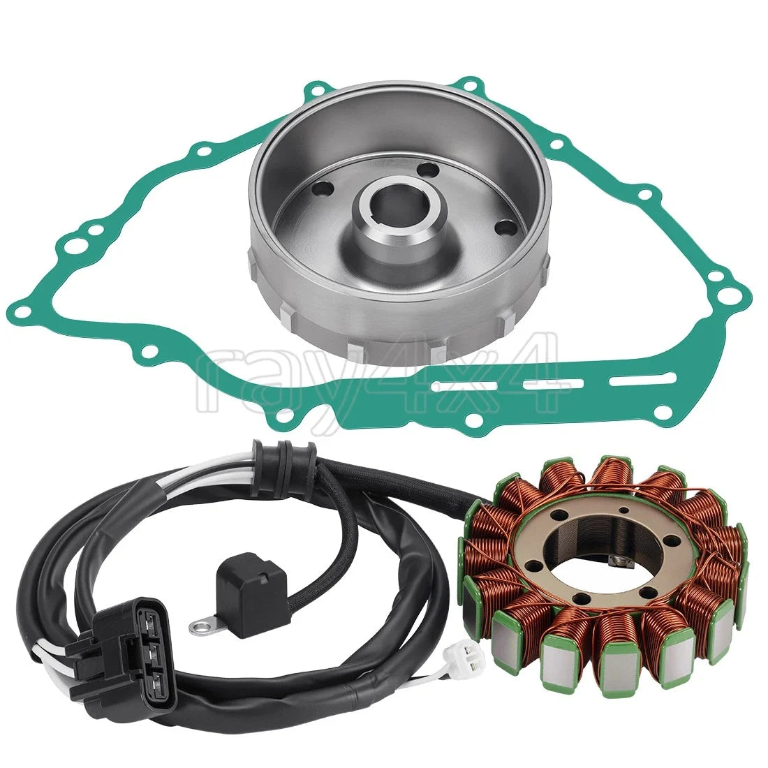 Flywheel Rotor and Magneto Stator Set for 2007-2008 Yamaha Grizzly 700