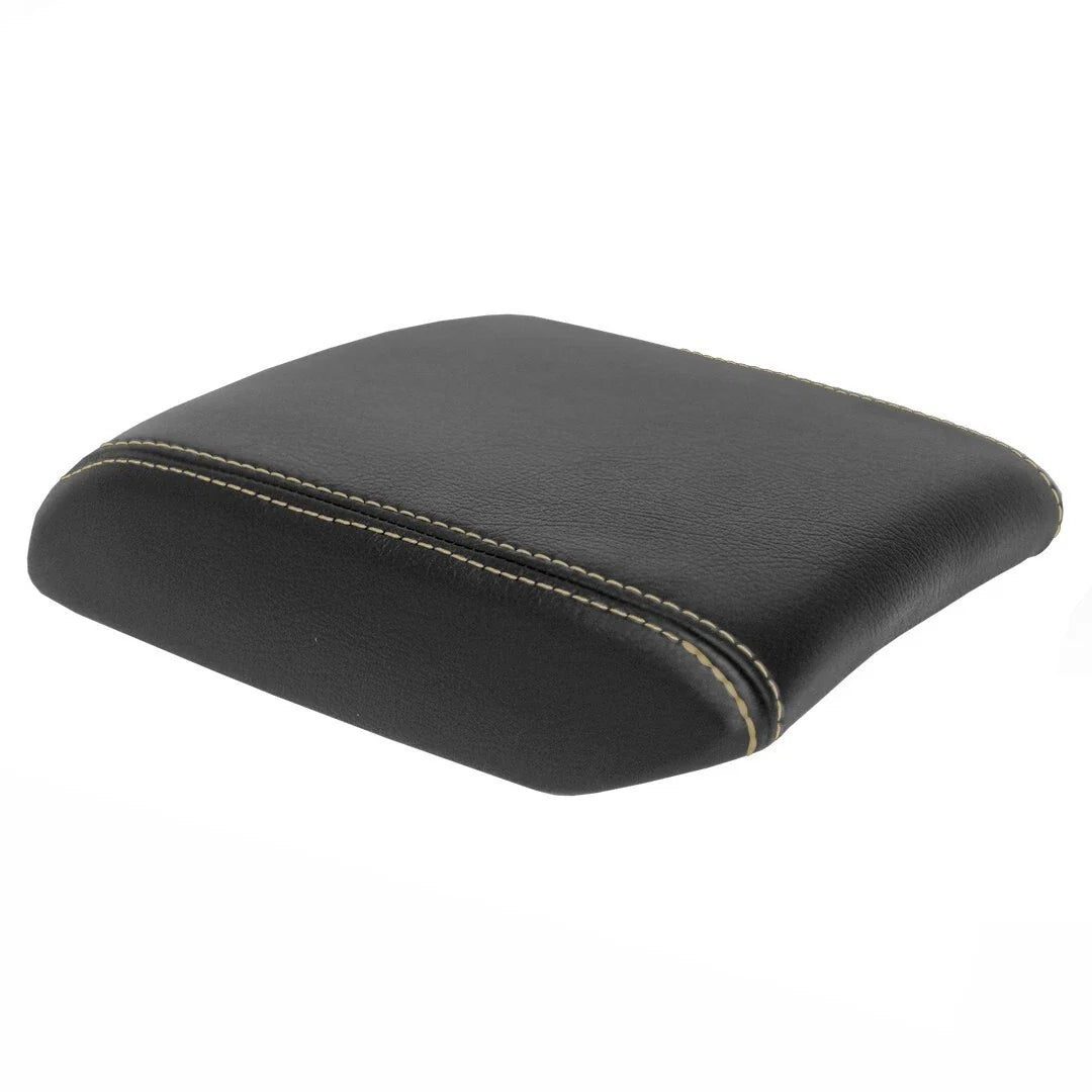 Console Armrest Cover for Mazda 6 (2014–2020) PVC Leather Beige Stitch