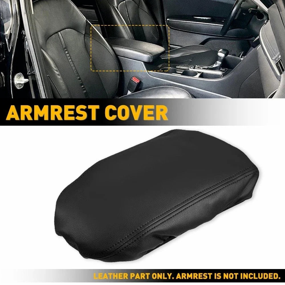 Leather Armrest Cover for Console Lid in Kia Optima 2016–2020