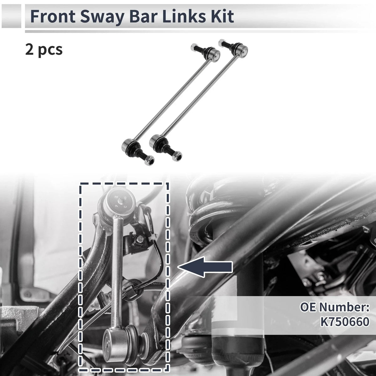 Front Stabilizer Bar Links for Buick Lacrosse (without Sport) No.K750660