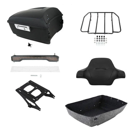Matte Black Light Mount for Trunk Pad on Harley CVO Road Glide 2014-2026