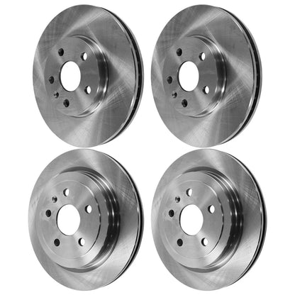 4-Piece Brake Disc Rotor Set for Cadillac CTS 2008 to 2014