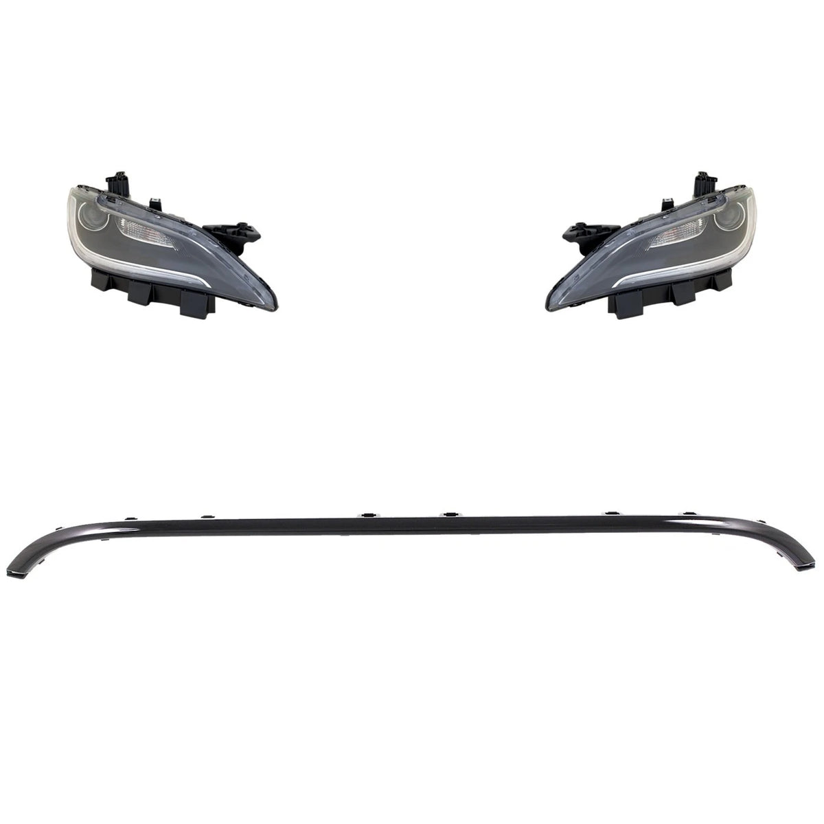 Headlight Kit for Chrysler 200 (2015) Left Right Halogen LED DRL