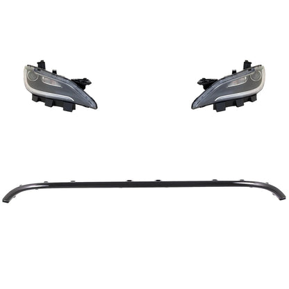 Headlight Kit for Chrysler 200 (2015) Left Right Halogen LED DRL