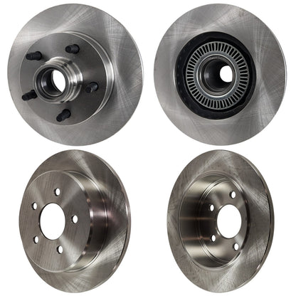 Front and Rear Brake Rotors for 1998-2002 Ford Ranger