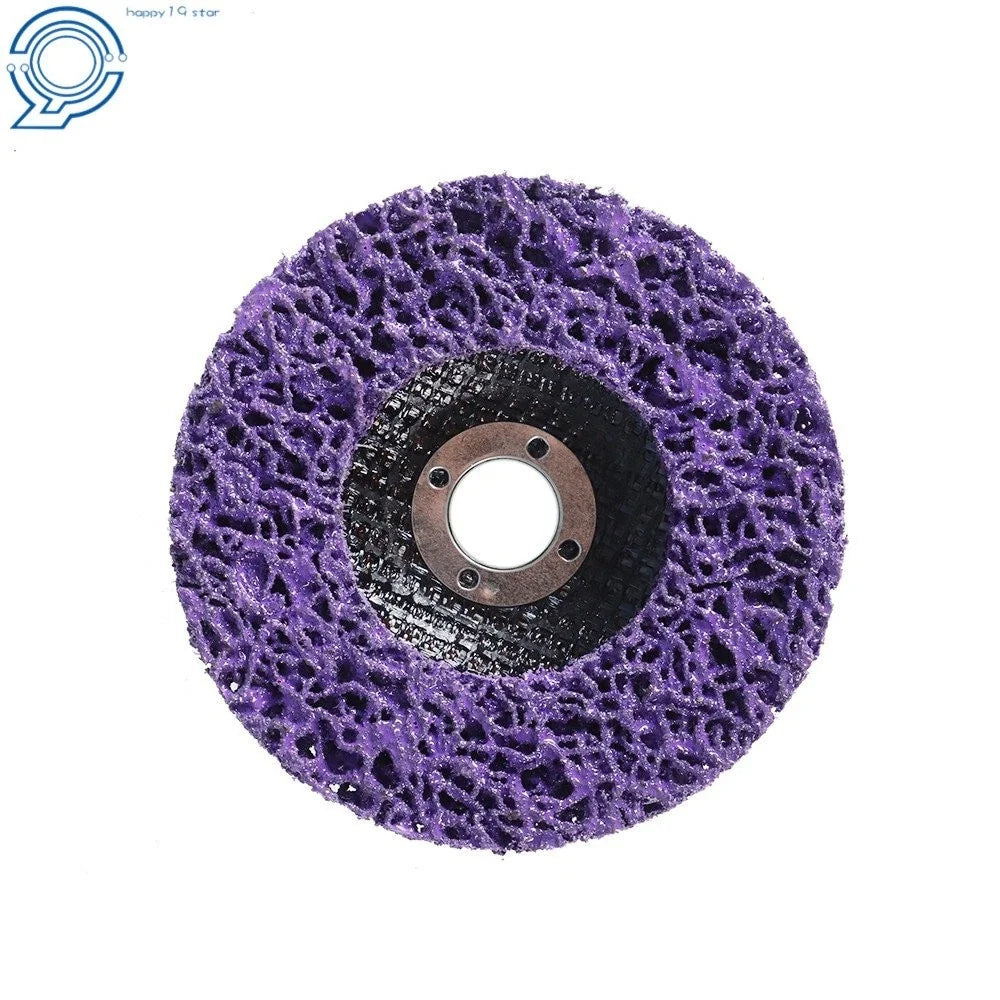 Angle Grinder 4" Poly Strip Disc Wheels - Set of 5, 45 Grit